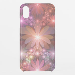 Bed Of Flowers Colorful Shiny Abstract Fractal Art iPhone XR Case