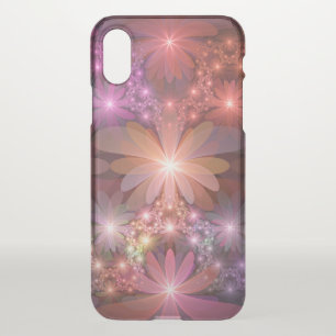 Bed Of Flowers Colorful Shiny Abstract Fractal Art iPhone XS Case