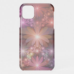 Bed Of Flowers Colorful Shiny Abstract Fractal Art iPhone 11 Case