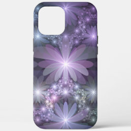 Bed of Flowers Trendy Shiny Abstract Fractal Art iPhone 12 Pro Max Case