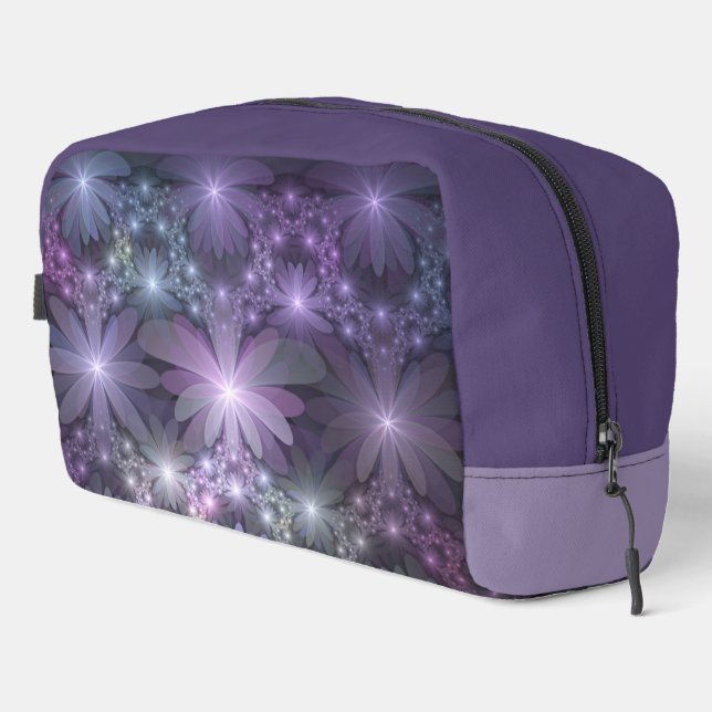 Bed of Flowers Trendy Shiny Abstract Fractal Art Dopp Kit (Right Corner)