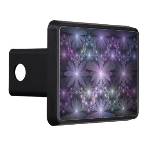 Bed of Flowers Trendy Shiny Abstract Fractal Art Hitch Cover