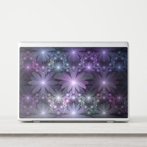 Bed of Flowers Trendy Shiny Abstract Fractal Art HP Laptop Skin