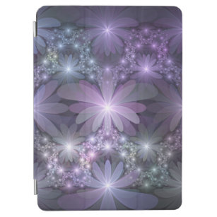Bed of Flowers Trendy Shiny Abstract Fractal Art iPad Air Cover