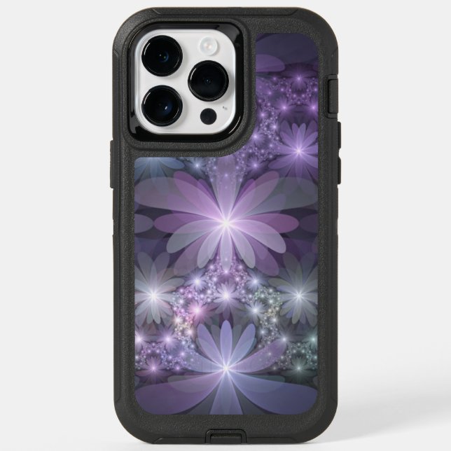 Bed of Flowers Trendy Shiny Abstract Fractal Art Otterbox iPhone Case (Back)