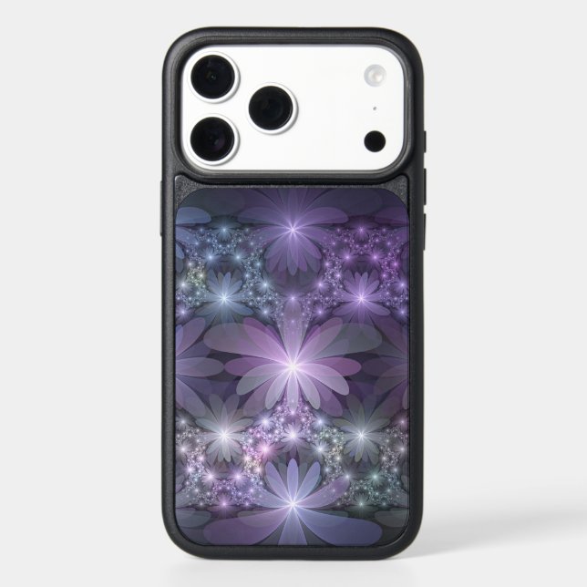 Bed of Flowers Trendy Shiny Abstract Fractal Art Otterbox iPhone Case (Back)