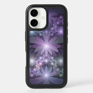 Bed of Flowers Trendy Shiny Abstract Fractal Art iPhone 16 Case