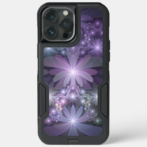 Bed of Flowers Trendy Shiny Abstract Fractal Art iPhone 13 Pro Max Case