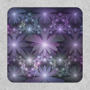Bed of Flowers Trendy Shiny Abstract Fractal Art Patch
