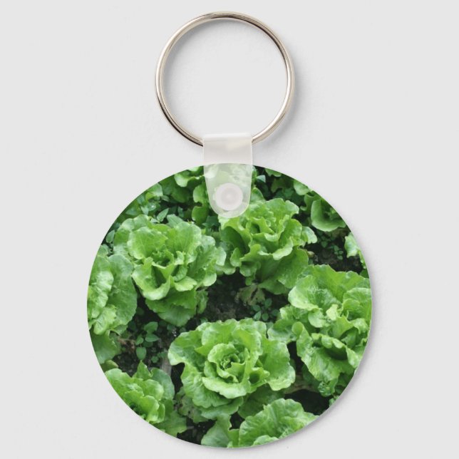 Bed of lettuce keychain (Front)