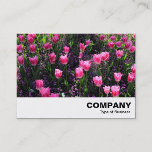 Bed of Pink Tulips Business Card