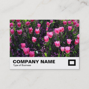Bed of Pink Tulips Business Card