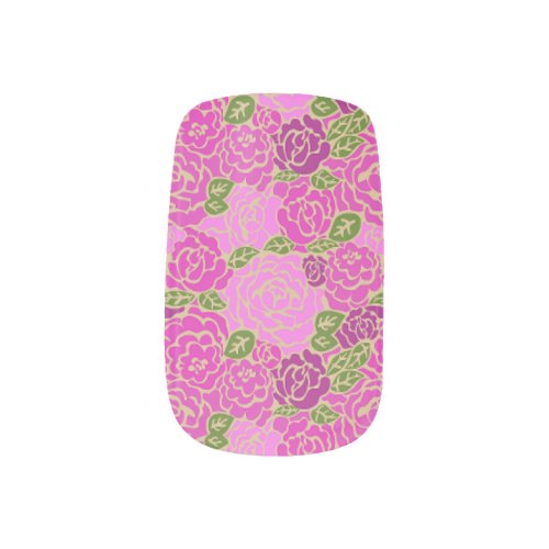 Bed of Roses _ Floral Pattern Minx Nail Art