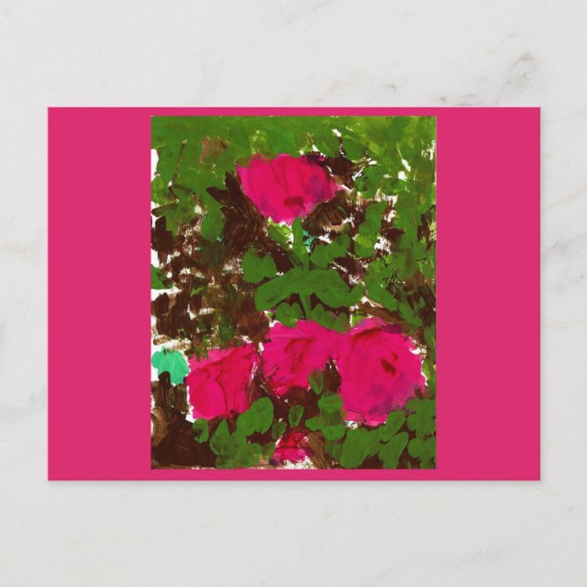 Bed of Roses  Postcard (Front)