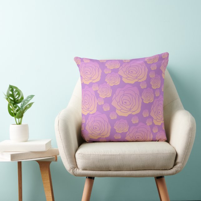 Bed of Roses  Throw Pillow (Chair)