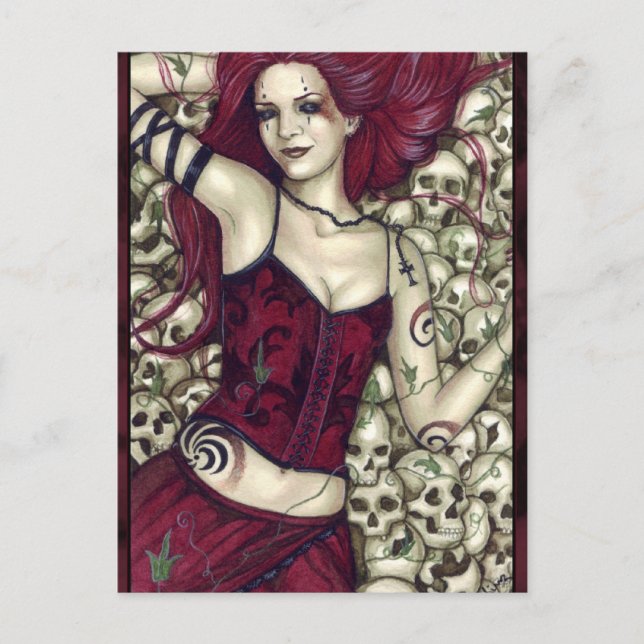 Bed of Skulls Postcard (Front)