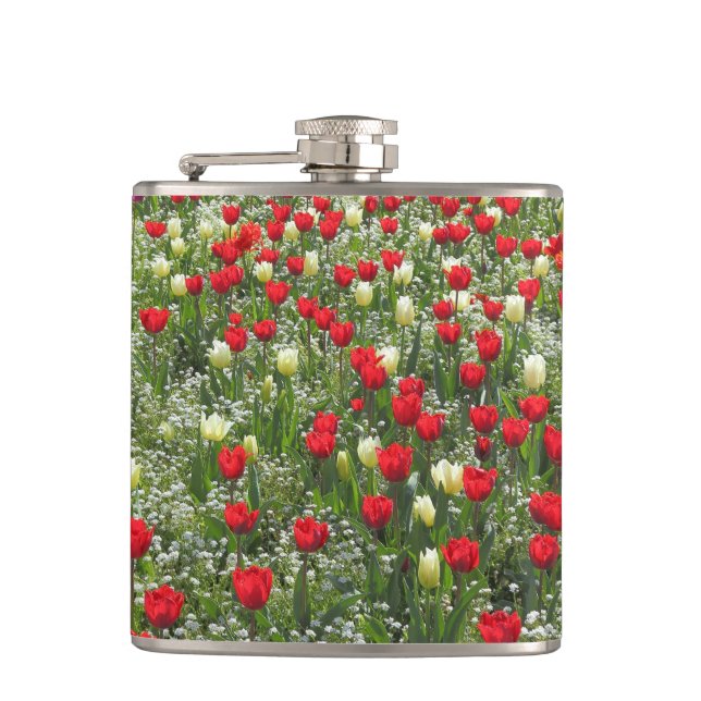 Bed of Tulips Flask (Front)