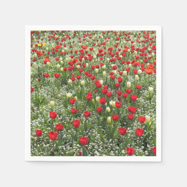 Bed of Tulips Paper Napkins (Front)