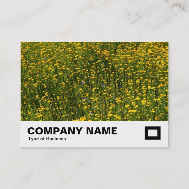Bed of Yellow Daisies Business Card (Front)