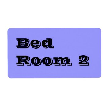 Bed Room 2 Moving Labels In Pale Blue by Cherylsart at Zazzle