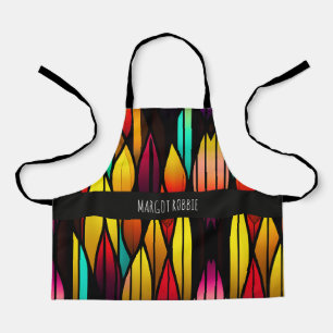 Bed Stained Glass cattails Mosaic Pattern Apron