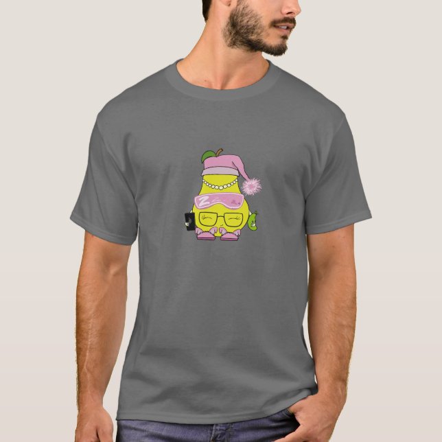 Bed Time Pear Gray T-Shirt (Front)