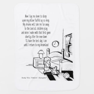 Bed time prayer very unique. baby blanket