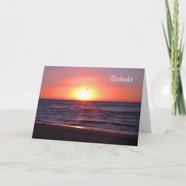 Bedankt - Thank you in Dutch Card (Front)