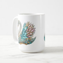 Bedazzled Diamond Swan Gold Crystal Bling