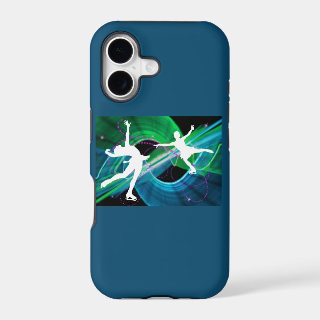 Bedazzled Figure Skaters Ice Skating Iphone Case (Back)