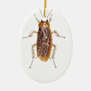 BEDAZZLED ROACH CERAMIC ORNAMENT