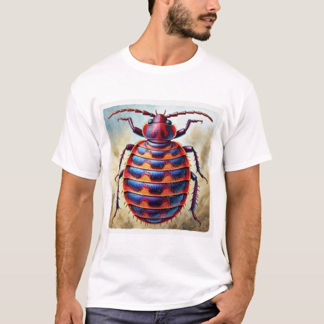 Bedbug dorsal view 170724IREF226 - Watercolor T-Shirt (Front)