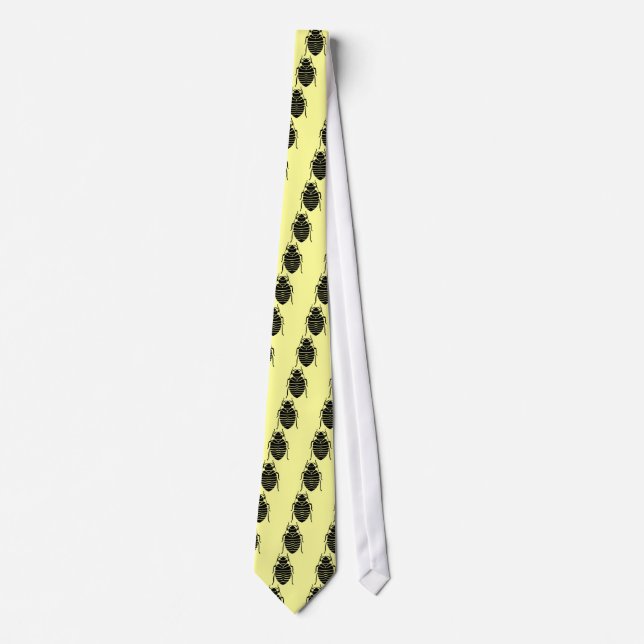Bedbug Insect Pattern Neck Tie (Front)
