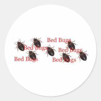 bedbugs classic round sticker