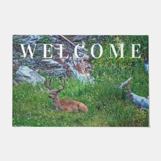 Bedded Buck Doormat