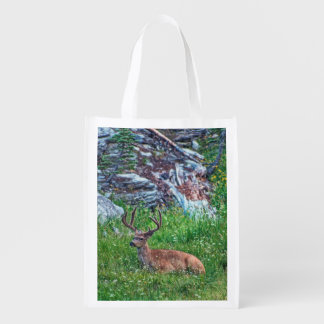 Bedded Buck Grocery Bag
