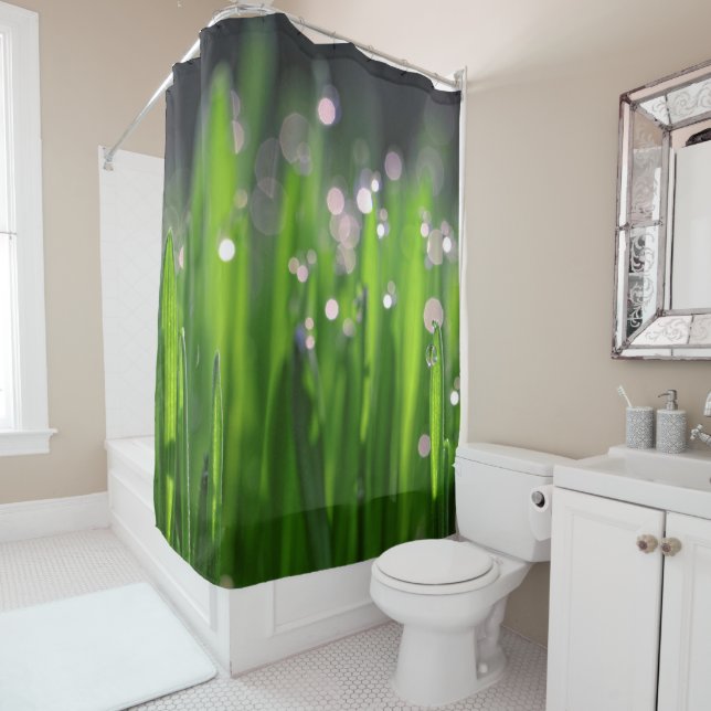 Bedewed Wheatgrass in the Morning Light Shower Curtain (In Situ)