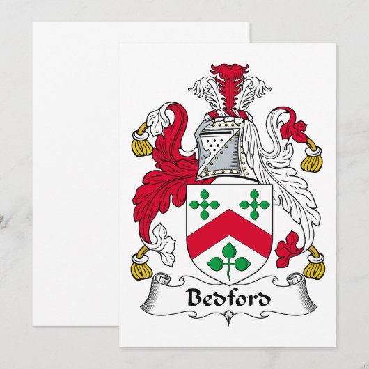 Bedford Family Crest (Front/Back)