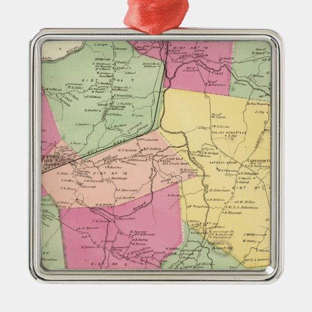 Bedford,Town Metal Ornament (Front)