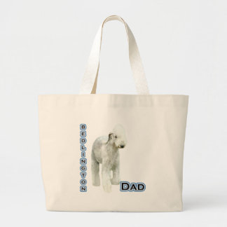 Bedlington Dad 4 Large Tote Bag
