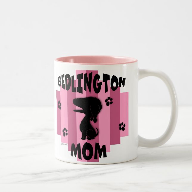 Bedlington Mom Mug (Right)