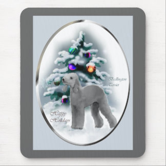 Bedlington Terrier Christmas Gifts Mouse Pad
