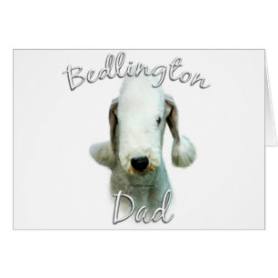Bedlington Terrier Dad 2 Cards