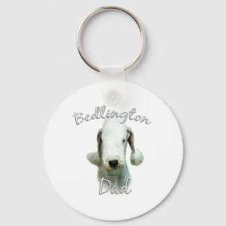 Bedlington Terrier Dad 2 Keychain