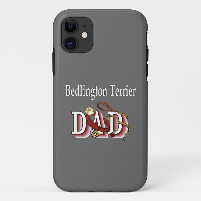 Bedlington Terrier Dad Case-Mate iPhone Case (Back)