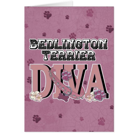 Bedlington Terrier DIVA Cards (Front)