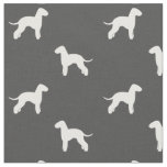 Bedlington Terrier Dog Breed Silhouettes Pattern Fabric