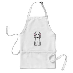 Bedlington Terrier Dog Cartoon Adult Apron
