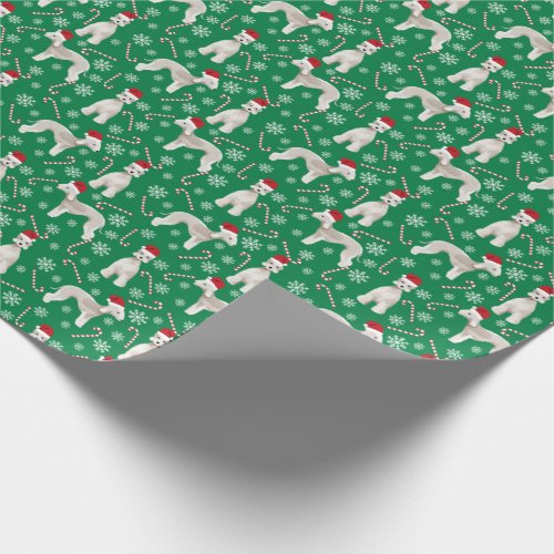 Bedlington Terrier dog christmas wrapping paper
