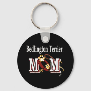 Bedlington Terrier Dog MOM Keychain
